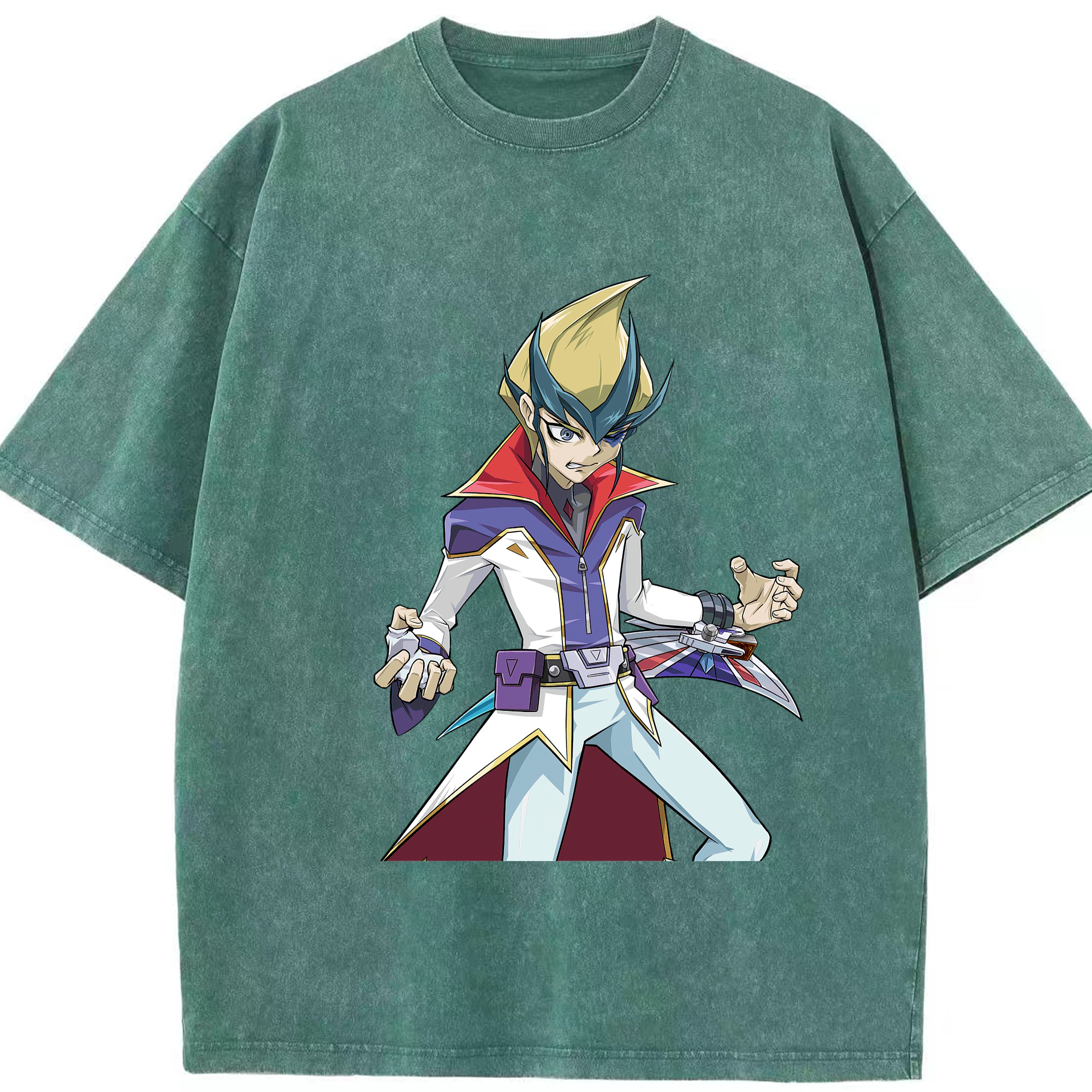 （画像用） 遊☆戯☆王 Yu-Gi-Oh! 綿100% ヴィンテージ風 半袖Tシャツ（フロントプリント）